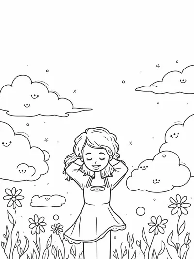 Mirabel in a cloud garden