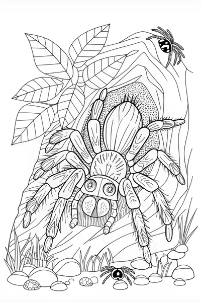 Spider Adventure by the Lake