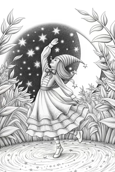Gnome dancing among the stars