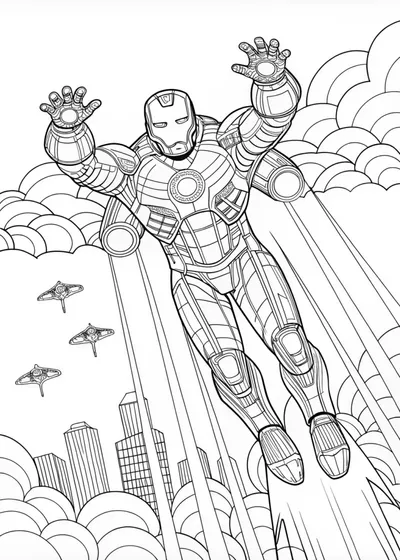 Iron Man Coloring Fun