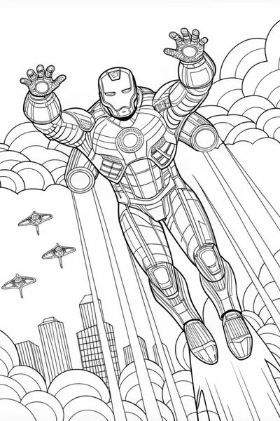 Iron Man Coloring Fun