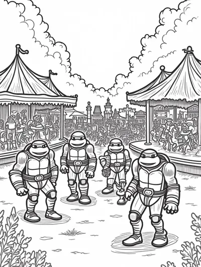 Teenage Mutant Ninja Turtles fairground