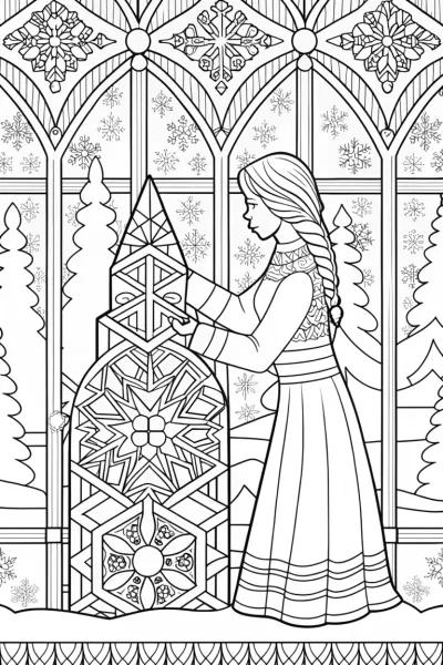Elsa ice sculpting competition