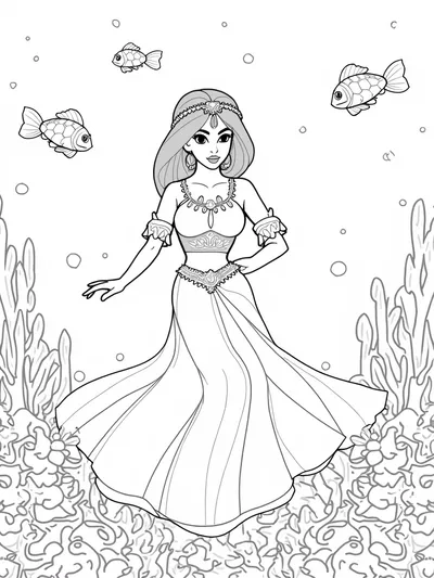 Jasmine underwater adventure