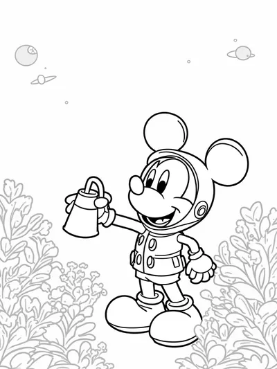 Mickey Mouse cosmic gardening