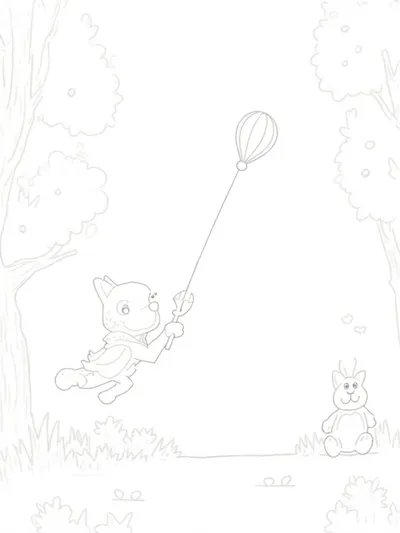 Superhero dog saves balloons