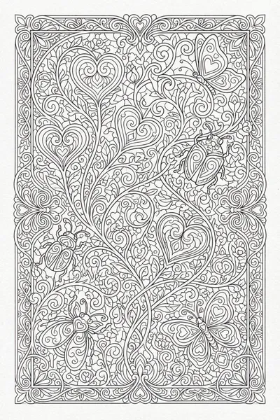 Love Bug Garden Coloring Page