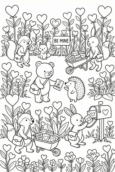 Love Garden Delivery Coloring Page
