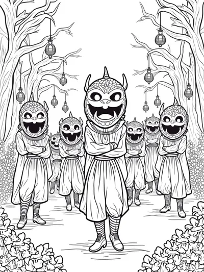 Young Demon Slayers festival scene