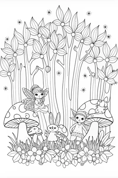 Magical W Adventures Coloring Page