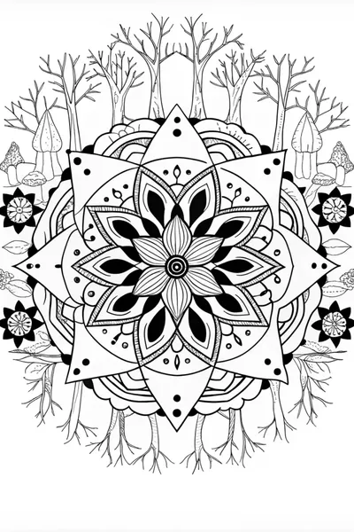 Mandala in the Enchanted Forest