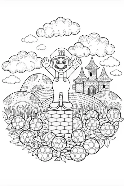 Mario the Plumber Coloring Fun