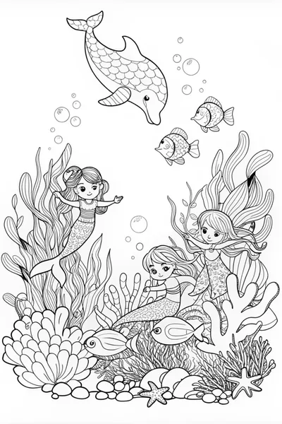 Mermaid Melody and Friends Under the Sea