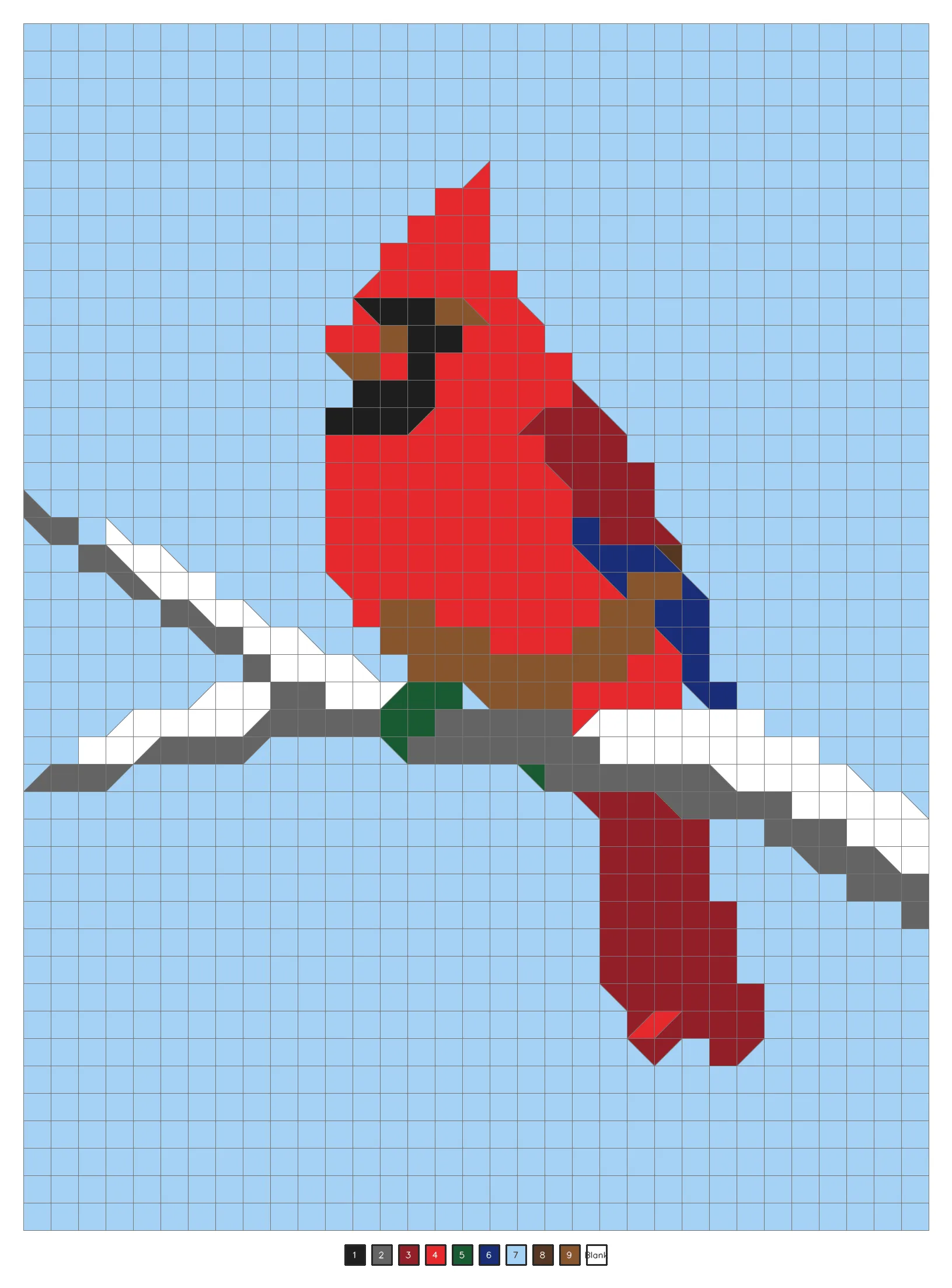 Answer key: a red cardinal on a snowy branch