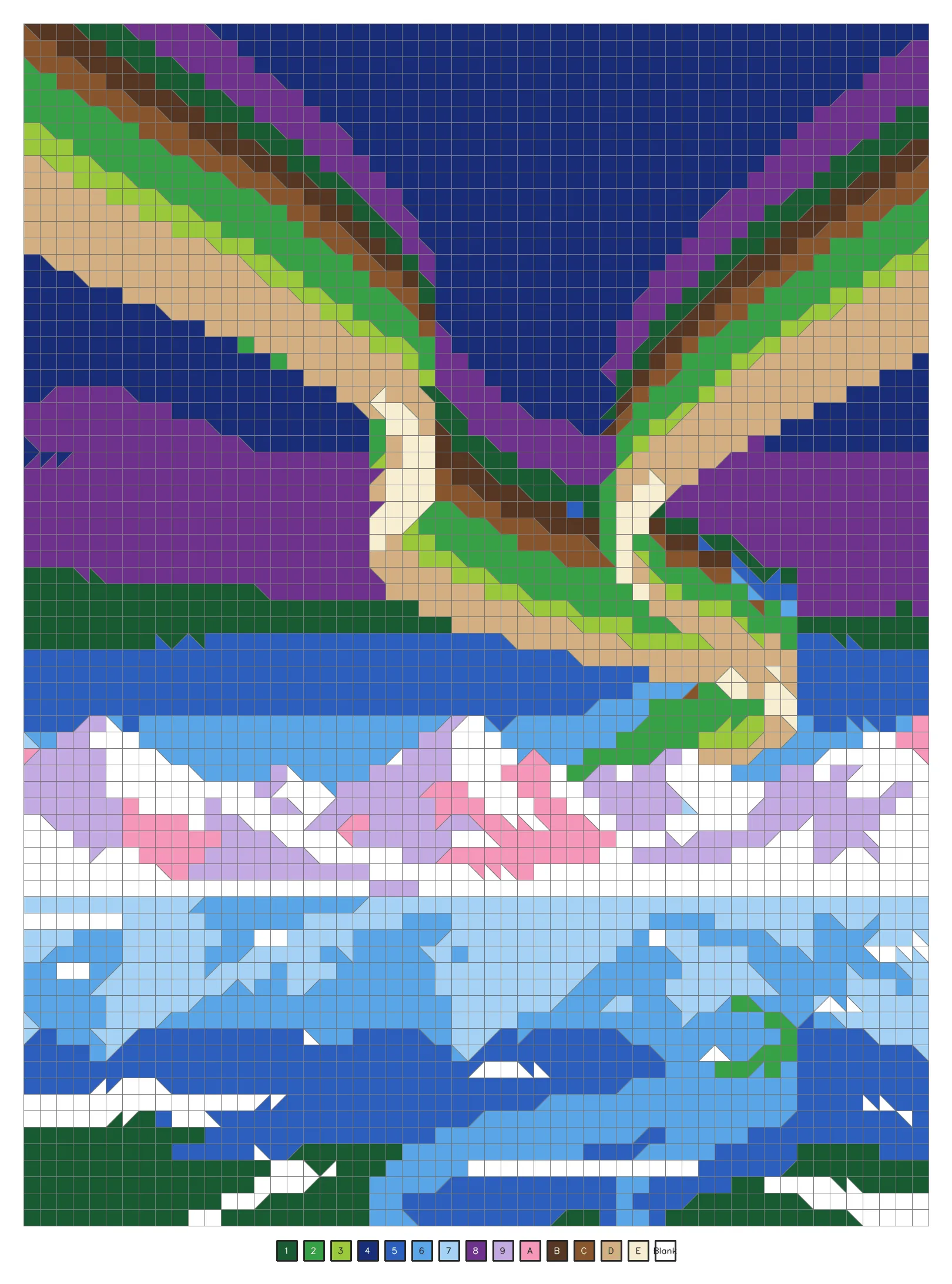 Answer key: northern lights over snowy mountains