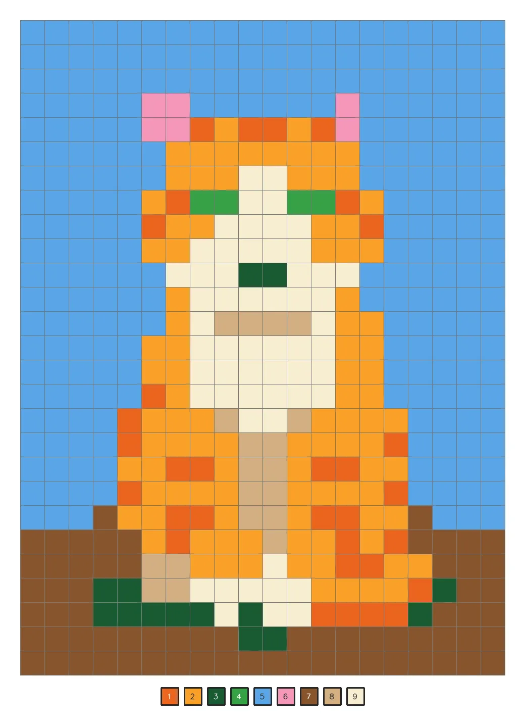 The answer key: an orange cat