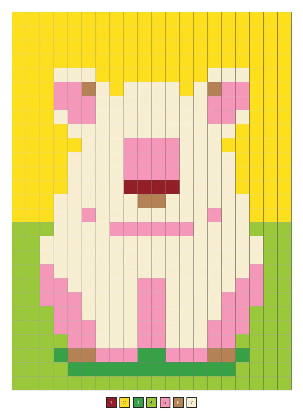 Answer key: a pink pig