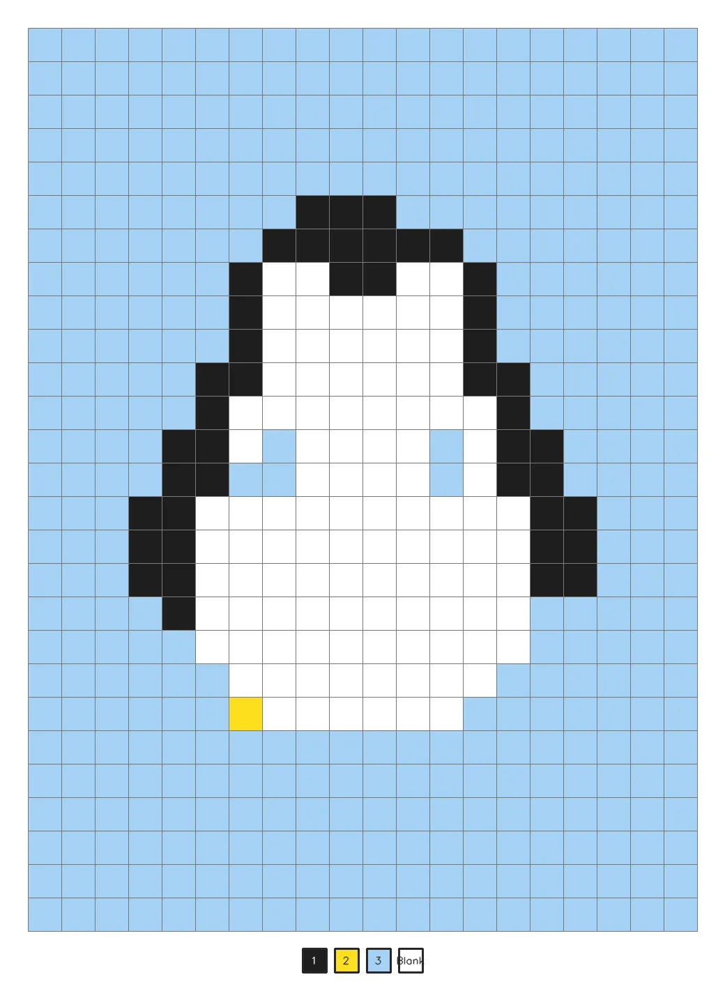 Answer key: a penguin