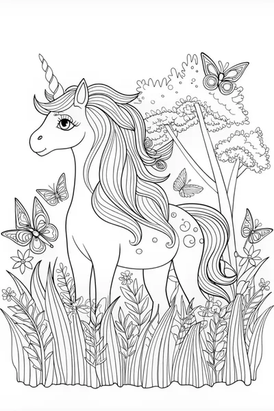 Unicorn Adventure in a Magical Meadow