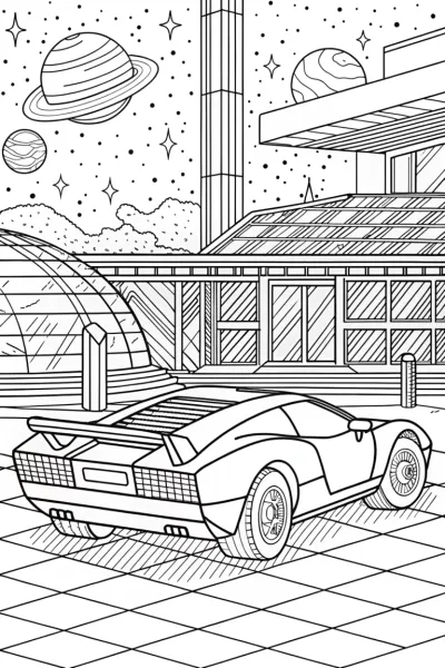 Lamborghini at the intergalactic station