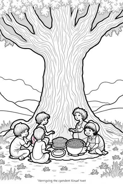 Thanksgiving under the ancient tree