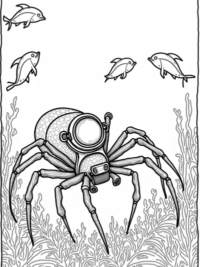 Spider’s underwater expedition