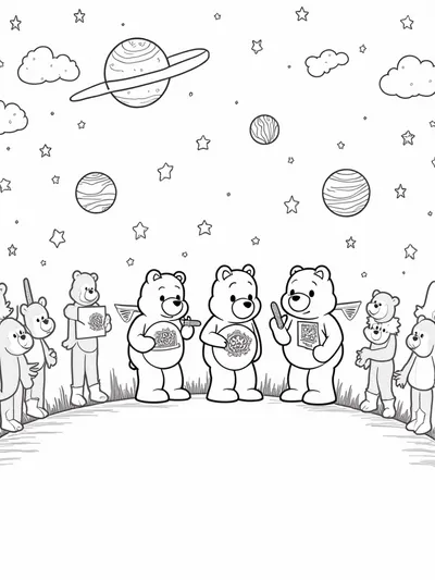 Care Bears at the Galactic Art Fair