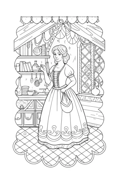 Princess inventing in her workshop