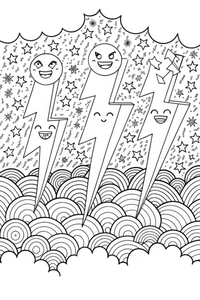 Lightning Dance Party with Sparkly Thunderbolts!