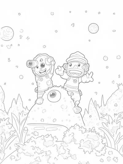 Bluey and Bingo’s space safari