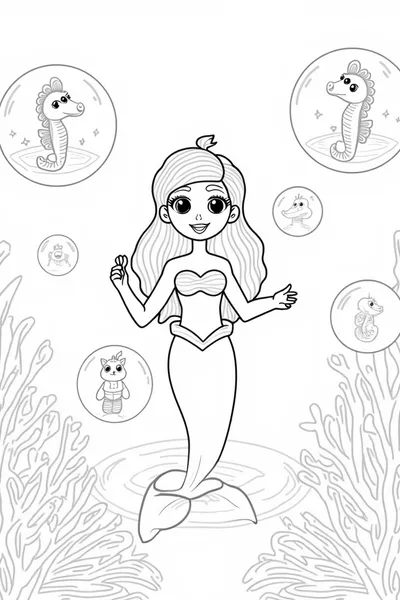 Little mermaid bubble parade