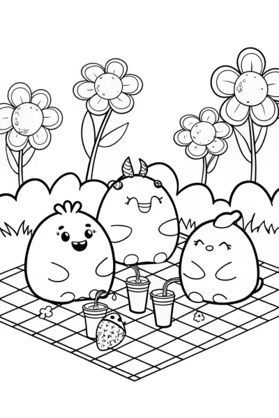 Squishmallow Garden Party with Friends