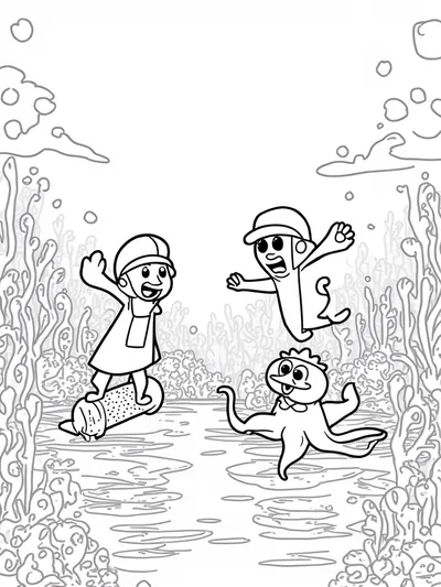 Octonauts underwater sports day
