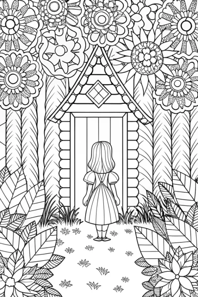 Lucy in the enchanted puzzle garden
