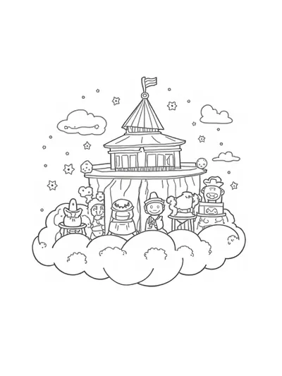Thanksgiving celebration at the café