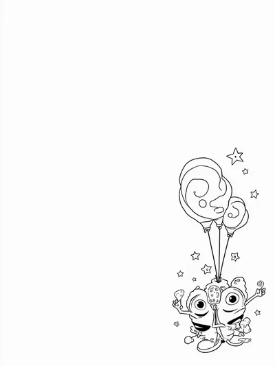 Bluey and Bingo balloon race