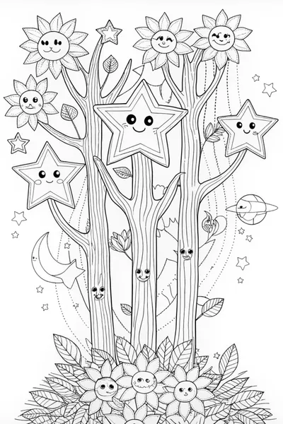 Starry Night in the Enchanted Forest