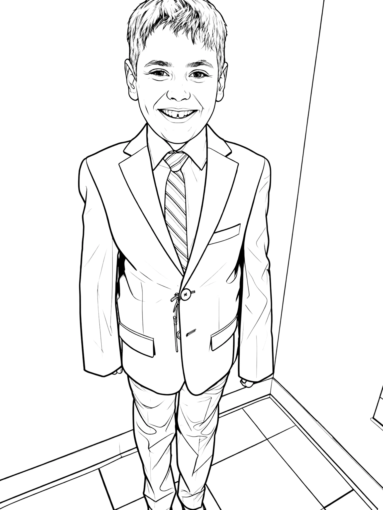 A default style coloring page