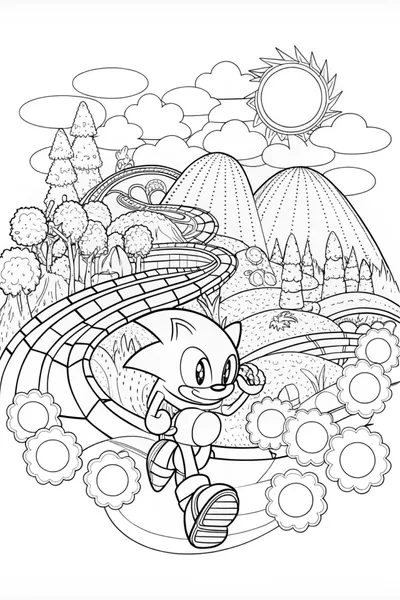 Sonic the Hedgehog Coloring Adventure