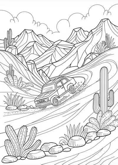 Speeding through the Desert Mountains