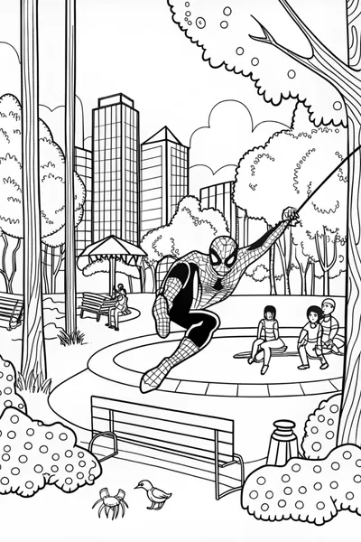 Spider-Man Ready for Action in the City