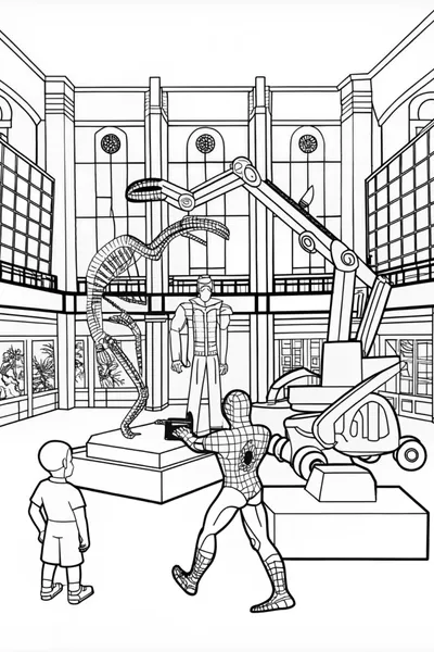 Spiderman at the Science Museum