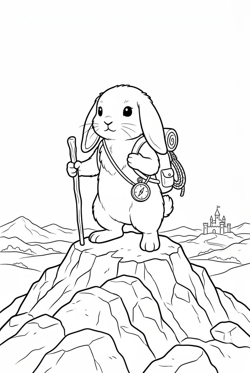 Example coloring page for the Static shot prompt