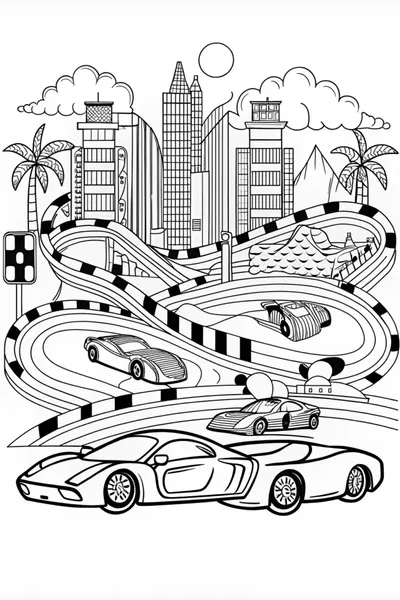 Supercar Coloring Extravaganza