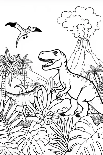 T-Rex Adventure in a Prehistoric World