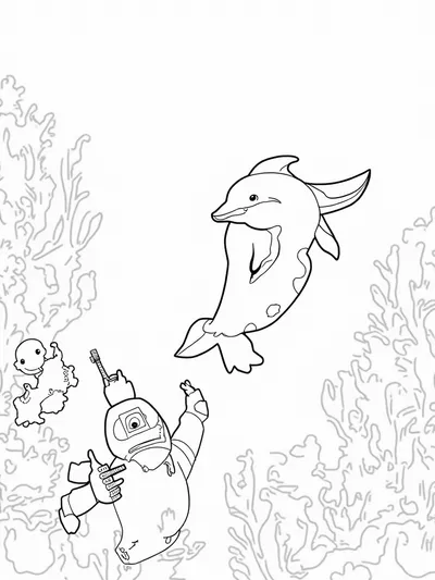 Dolphin underwater adventure