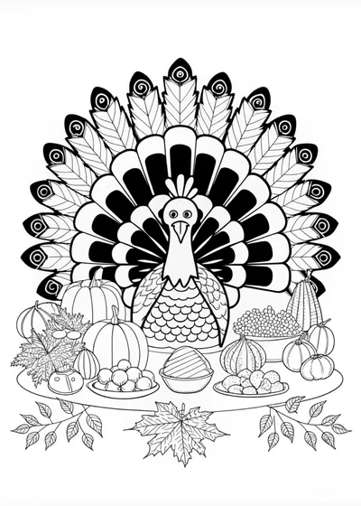 Thanksgiving Turkey Coloring Fun