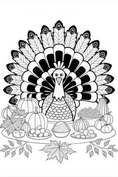 Thanksgiving Turkey Coloring Fun