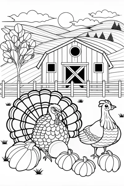Thanksgiving Turkey on the Farm