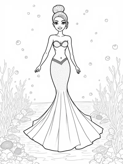 Barbie underwater fashion show